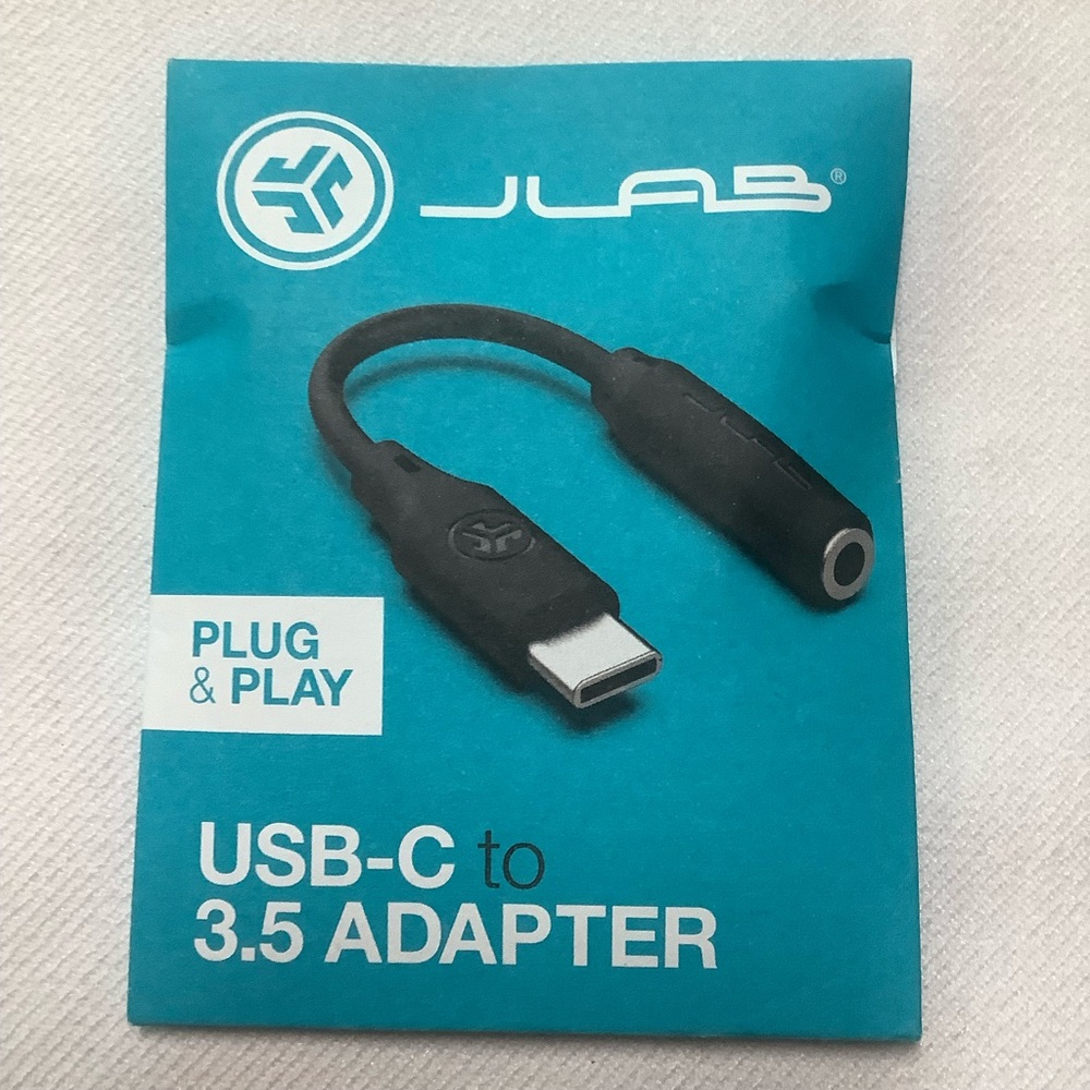 JLab USB-C to 3.5mm Adapter - Black